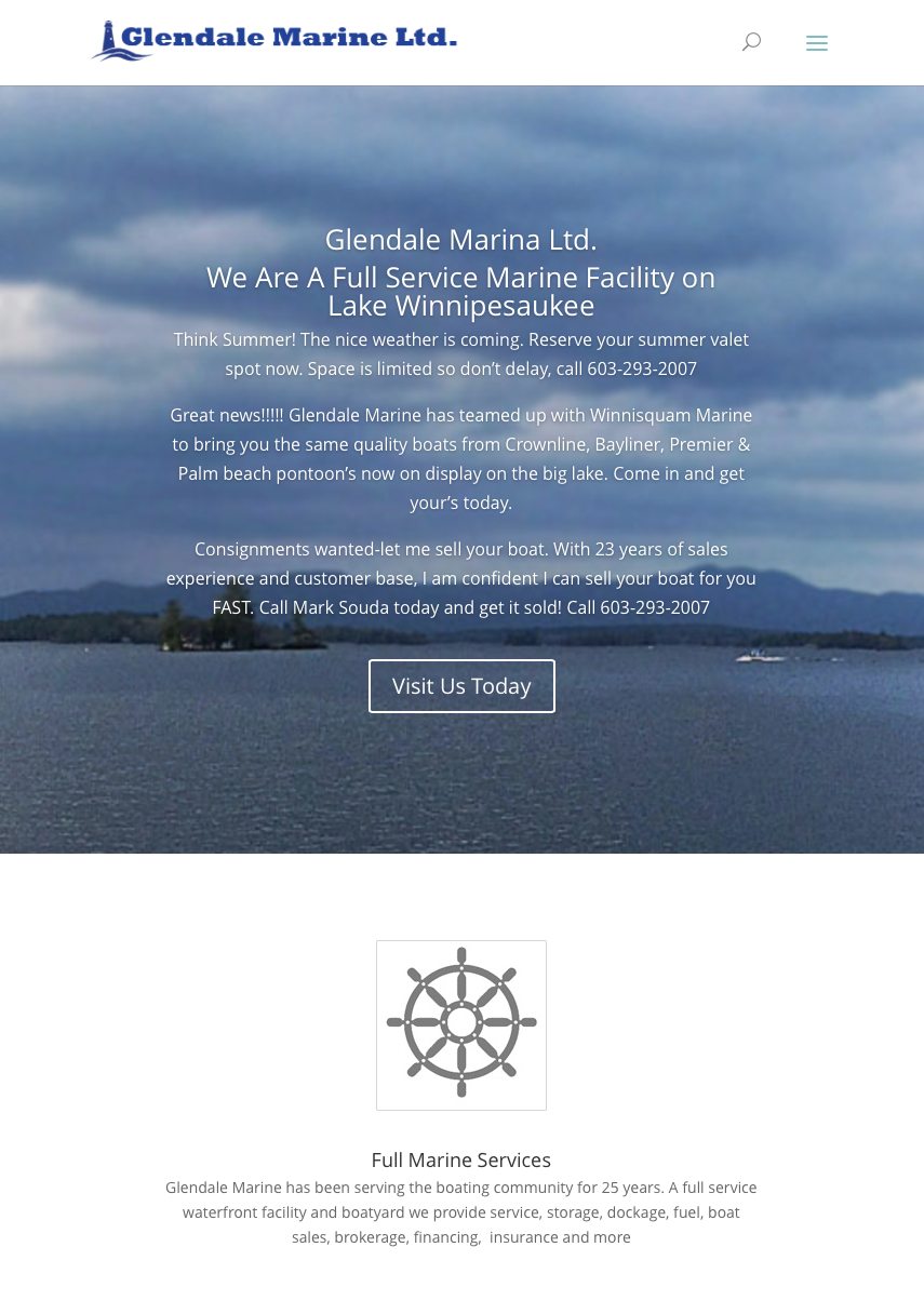 RESPONSIVE WEBSITE DESIGN – Glendale Marine LTD