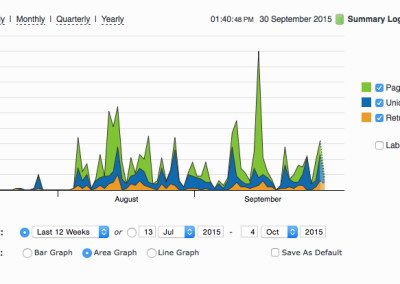 get a daily look at your site visits