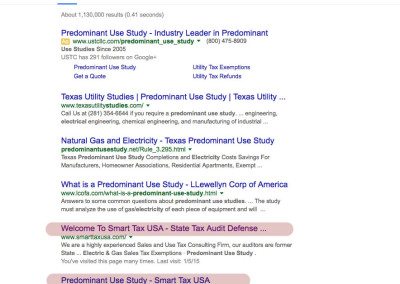 Electric Predominant Use Study