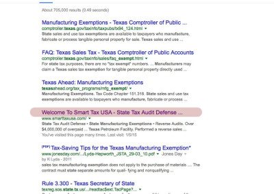 Texas State Manufacturing Exemptions