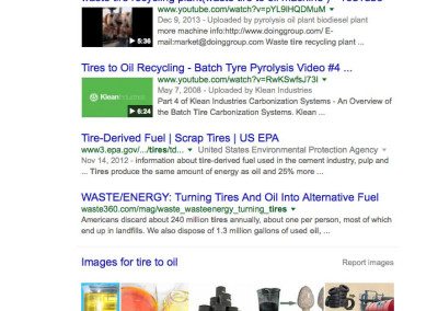 tire to oil google