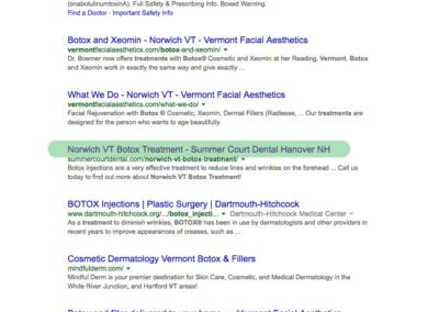 Norwich VT Botox Treatment page 1 google